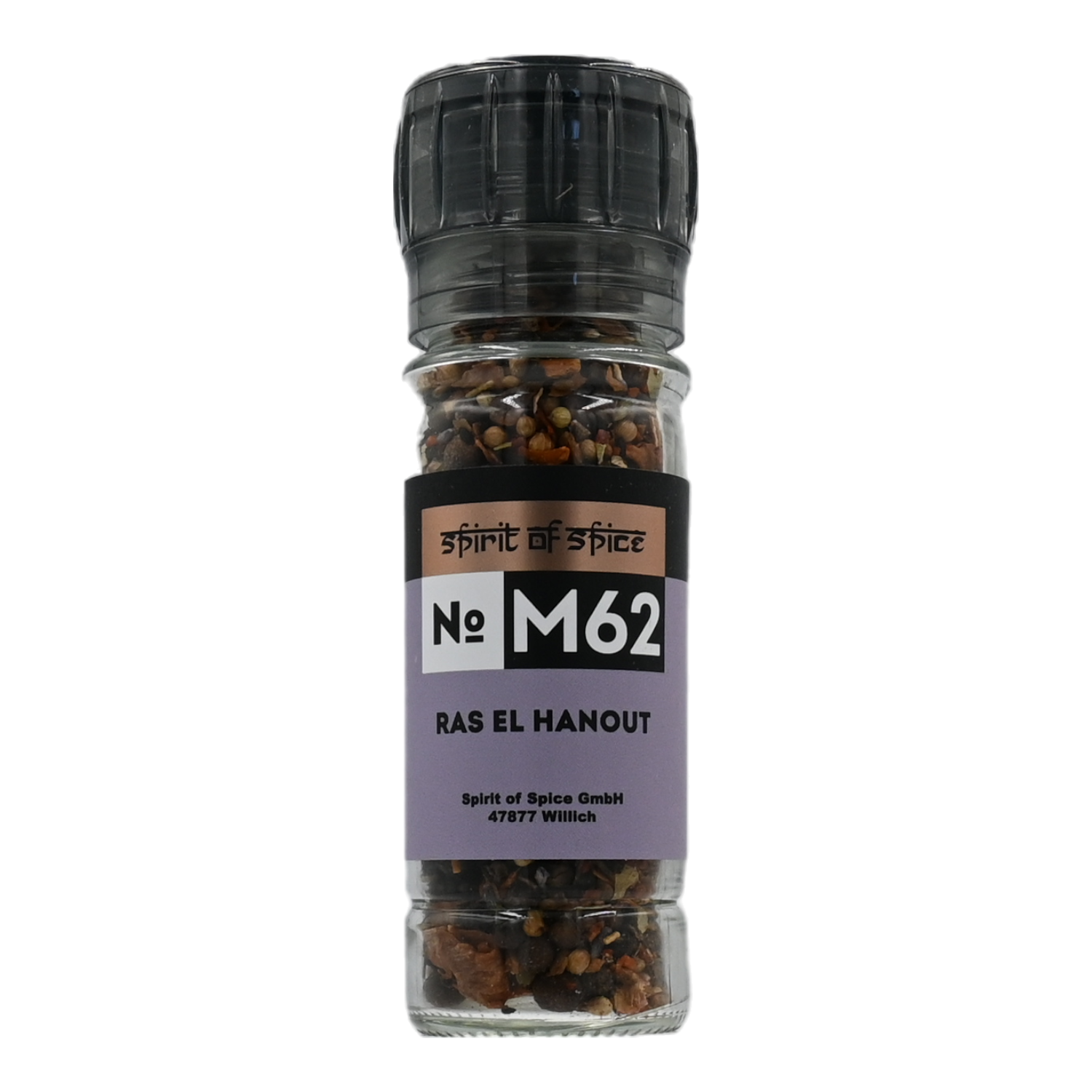 Ras El-Hanout, No. M62, Glas mit Mühle, 0,042 kg, Spirit of Spice