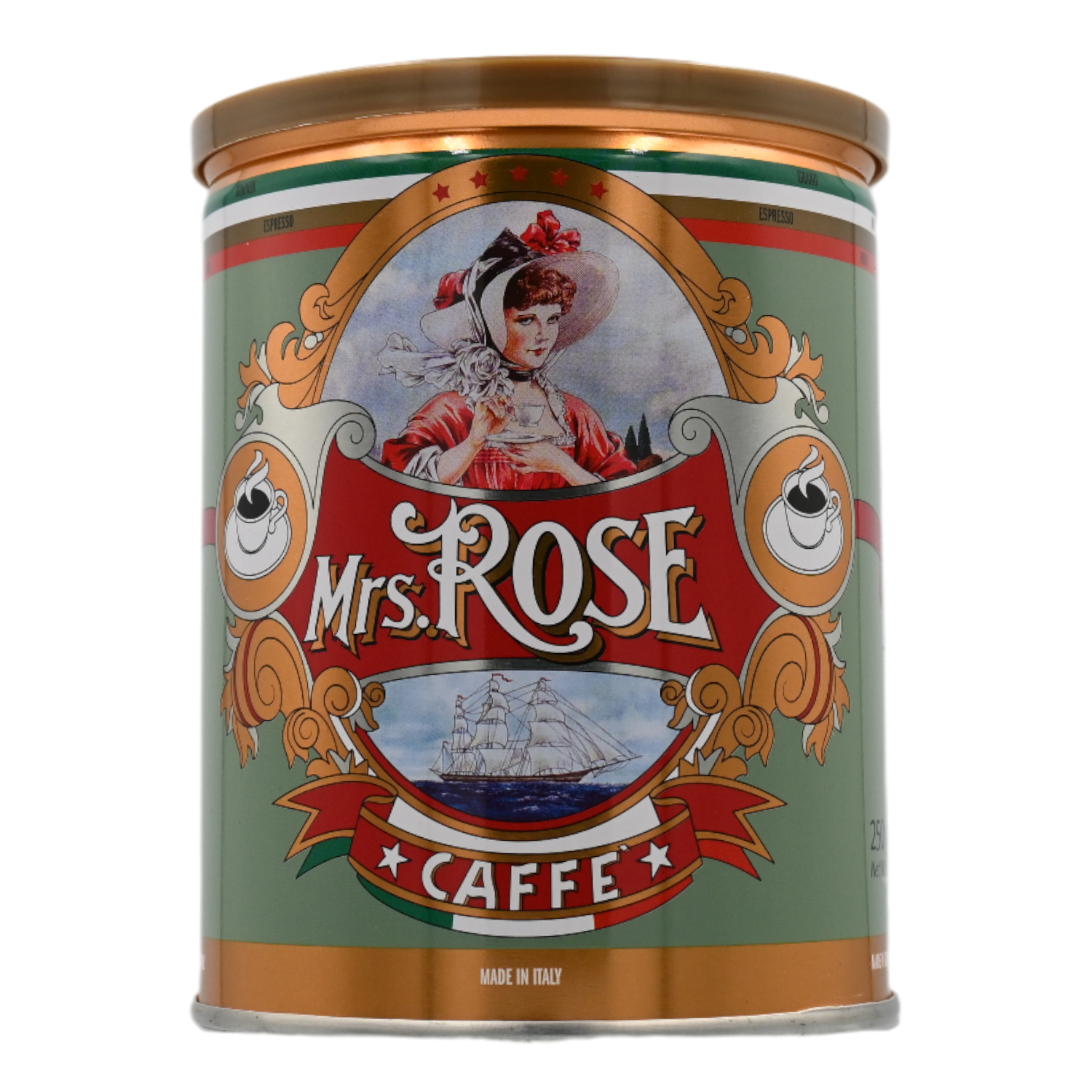 Mrs. Rose Kaffee Espresso-Mahlung, Venetien, 025 kg Dose