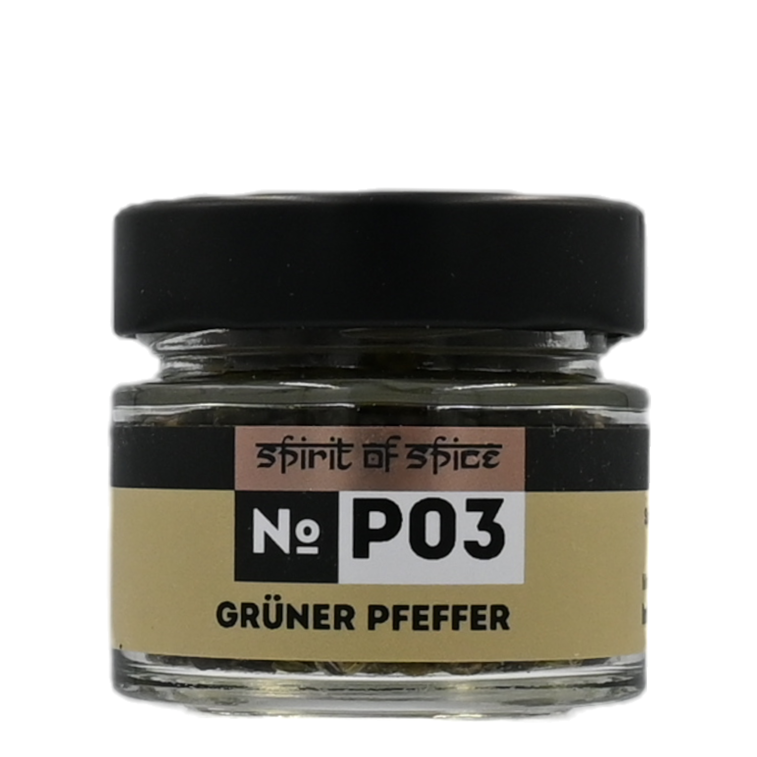 Pfeffer grün, No. P03, Gewürzglas, 0,02 kg, Spirit of Spice