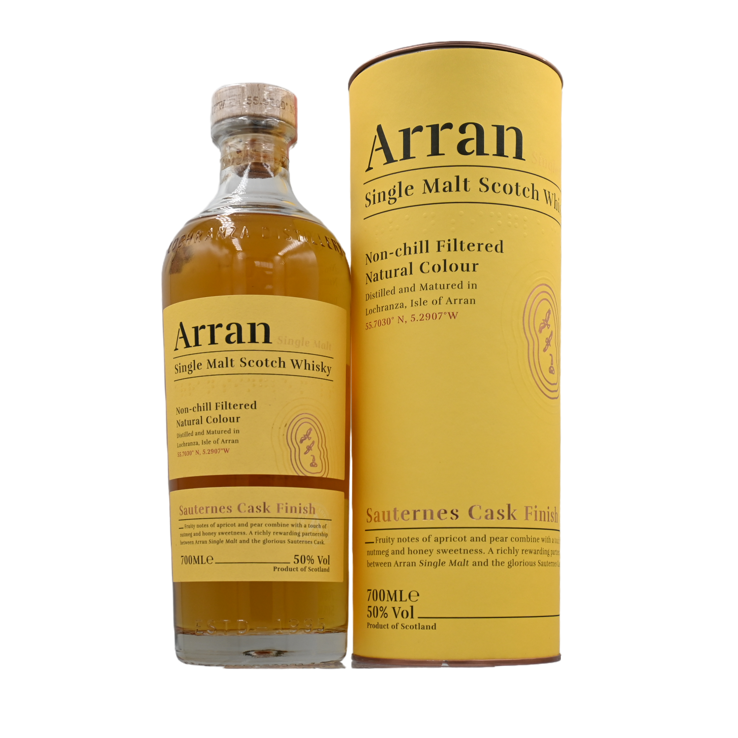 The Arran Sauternes Cask Finish - Single Malt Scotch Whisky - 50% Vol. 0,7 l