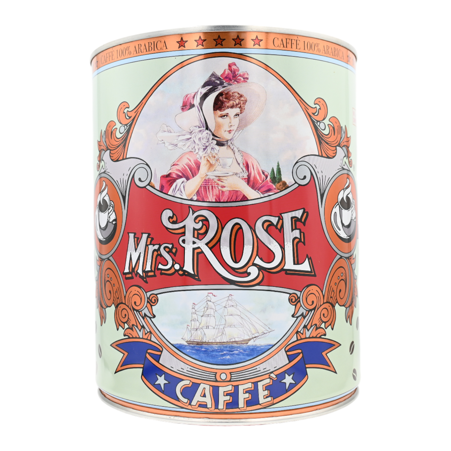 Mrs. Rose Kaffee ganze Bohnen, Venetien, 3 kg Dose
