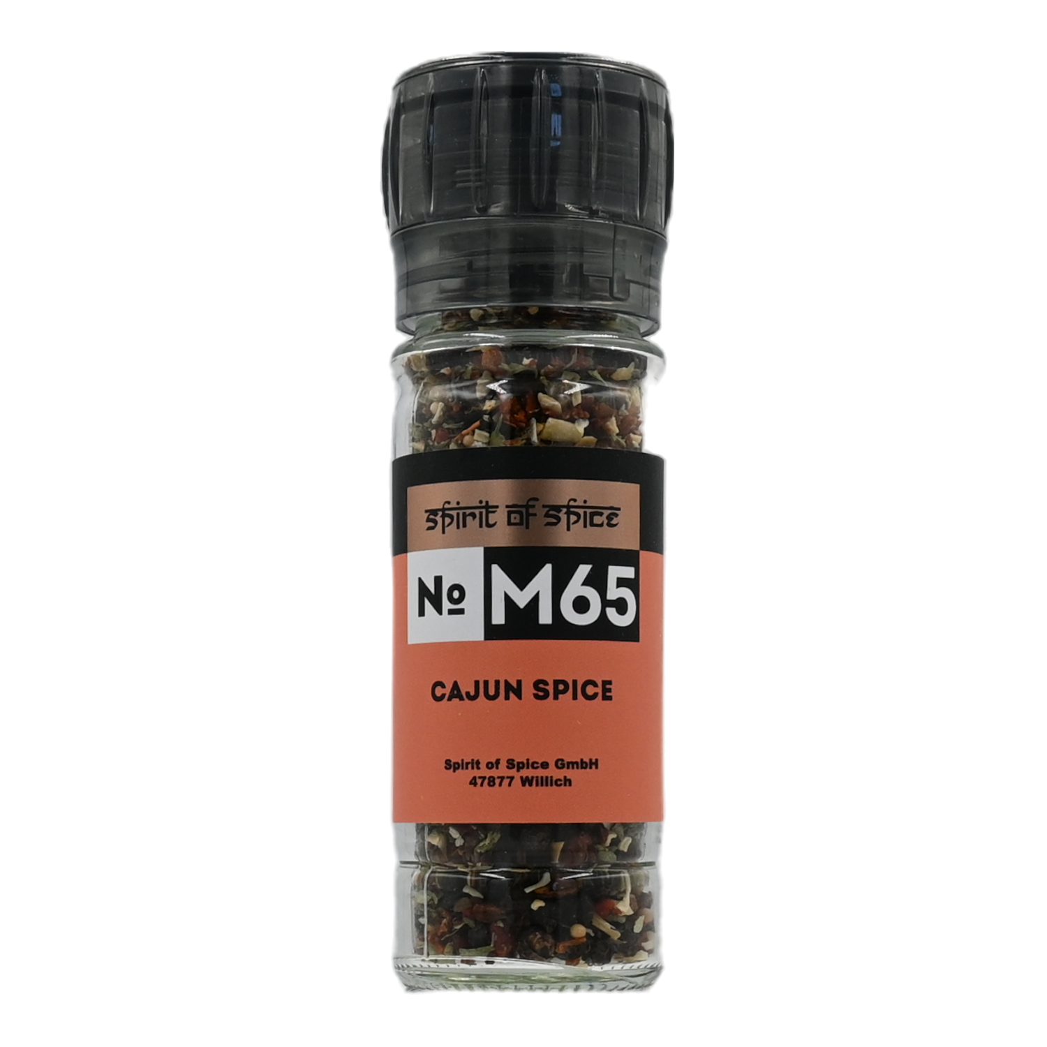 Cajun Spice, No. M65, Glas mit Mühle, 0,042 kg, Spirit of Spice