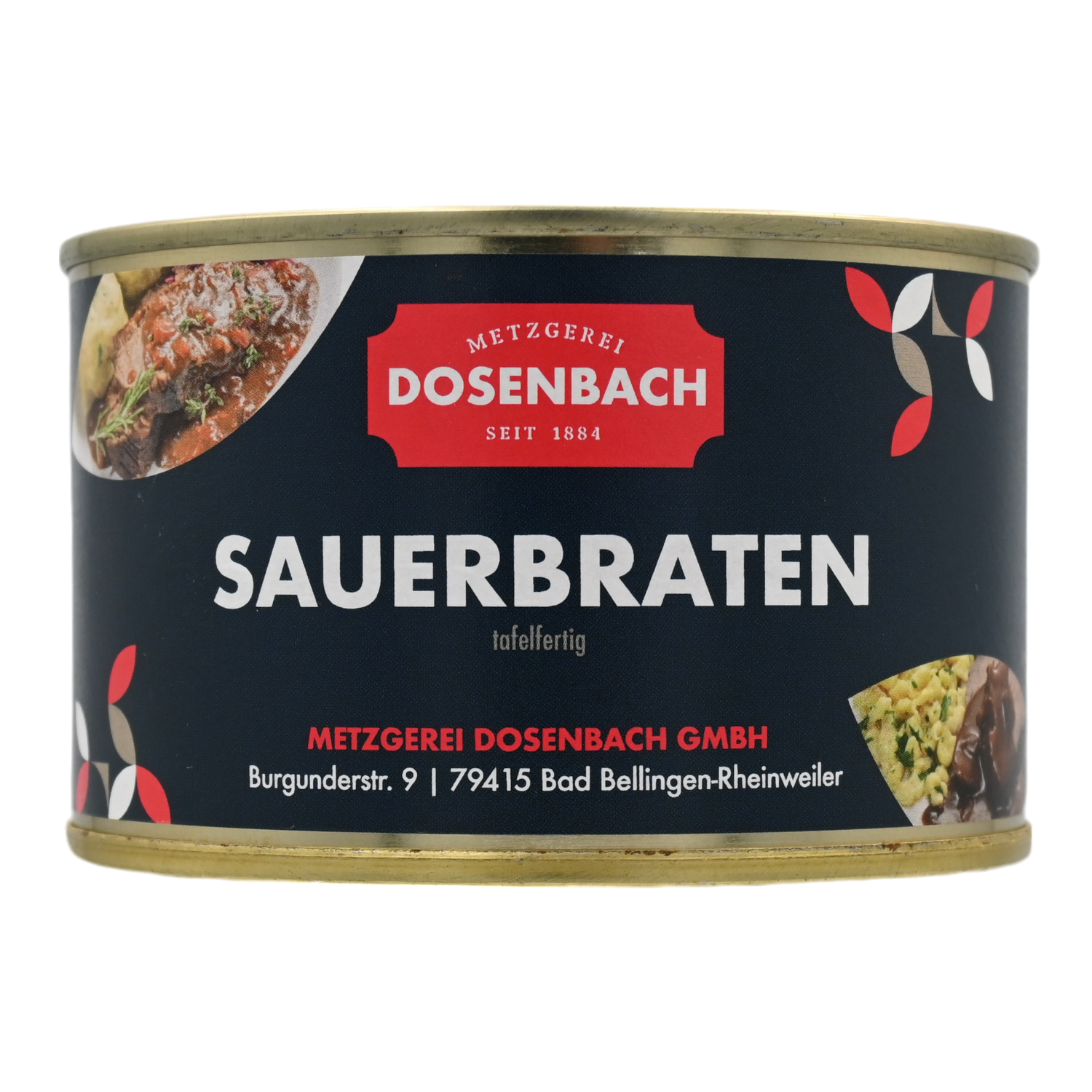 Sauerbraten in der Dose, 0,400 kg, Metzgerei Dosenbach