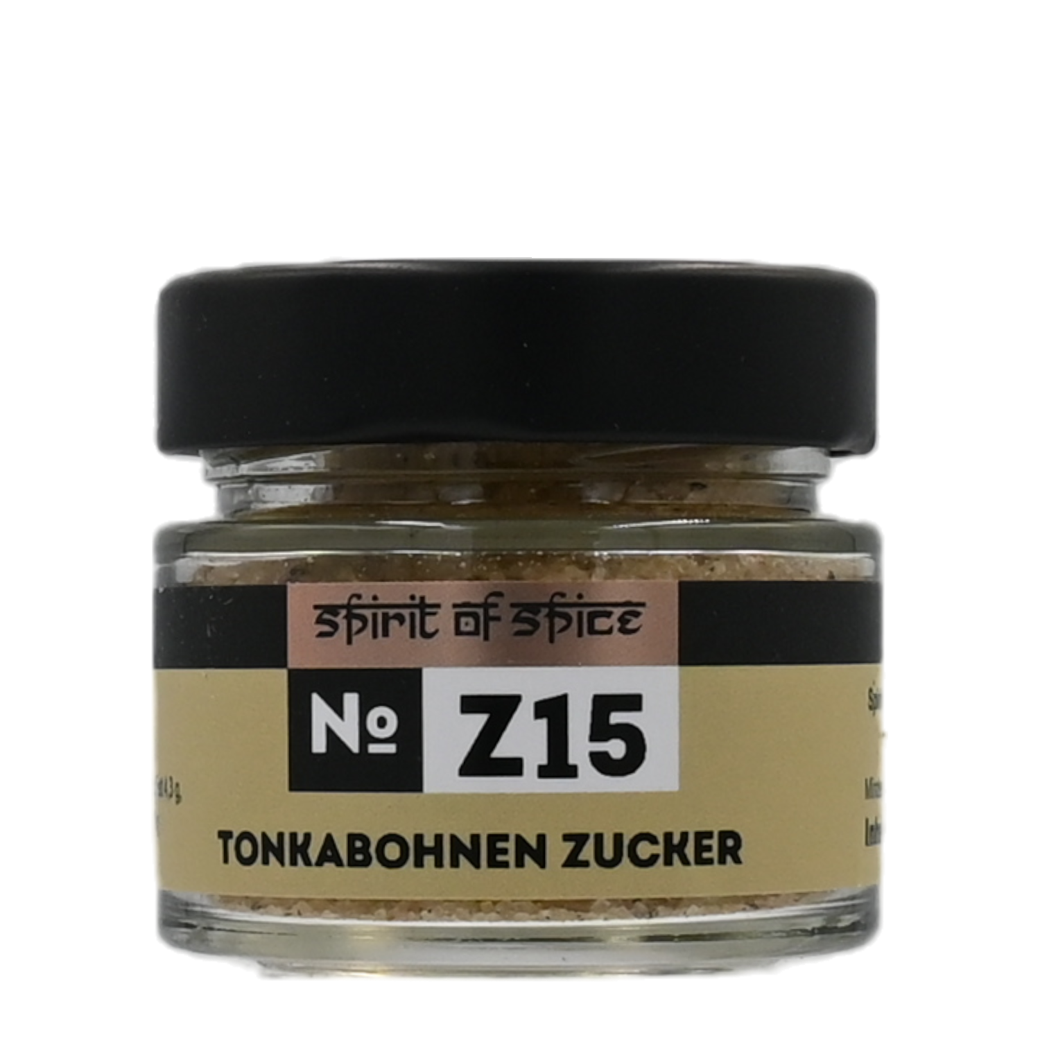 Tonkabohnen Zucker, No. Z15, Gewürzglas, 0,06 kg, Spirit of Spice