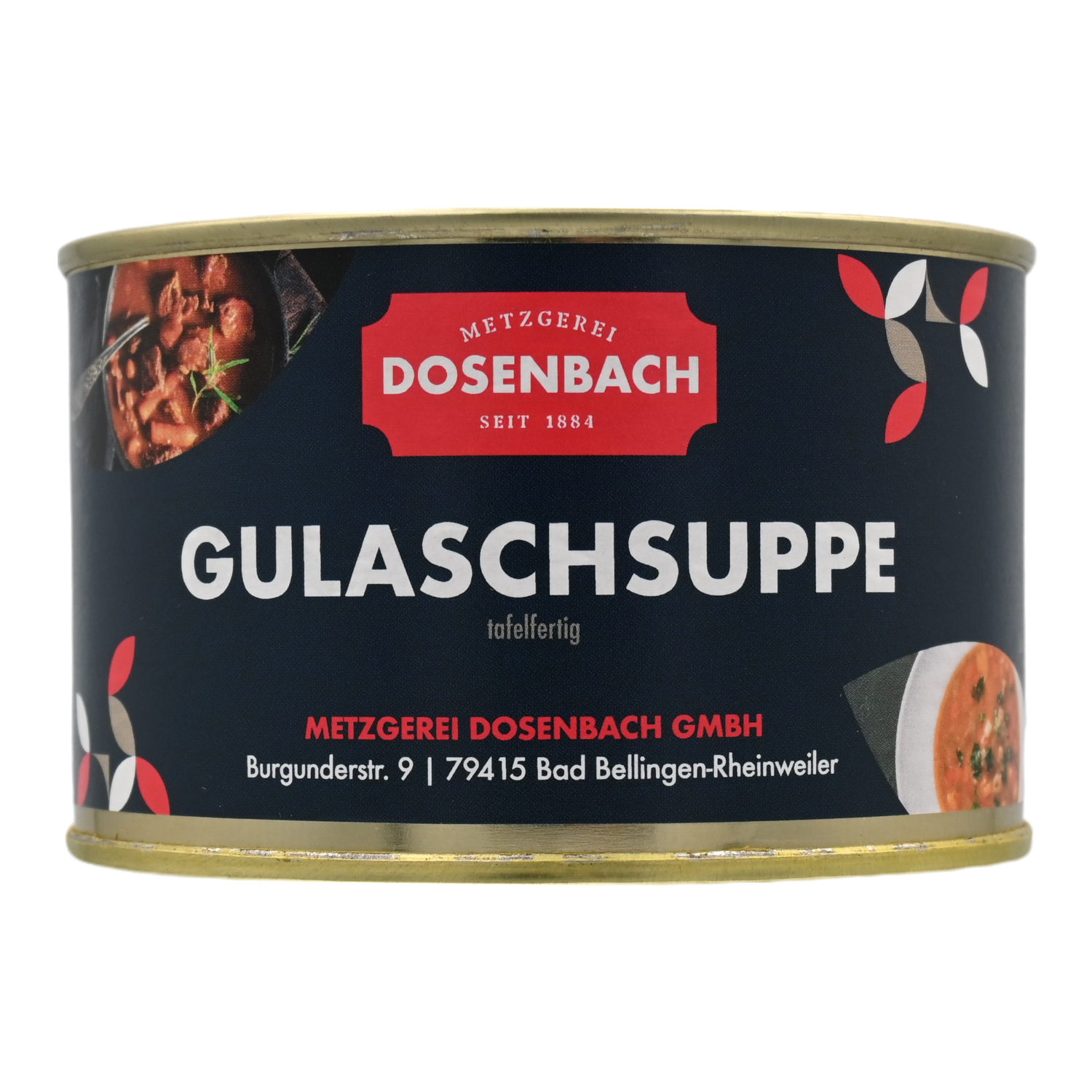 Gulaschsuppe in der Dose, 0,400 kg, Metzgerei Dosenbach