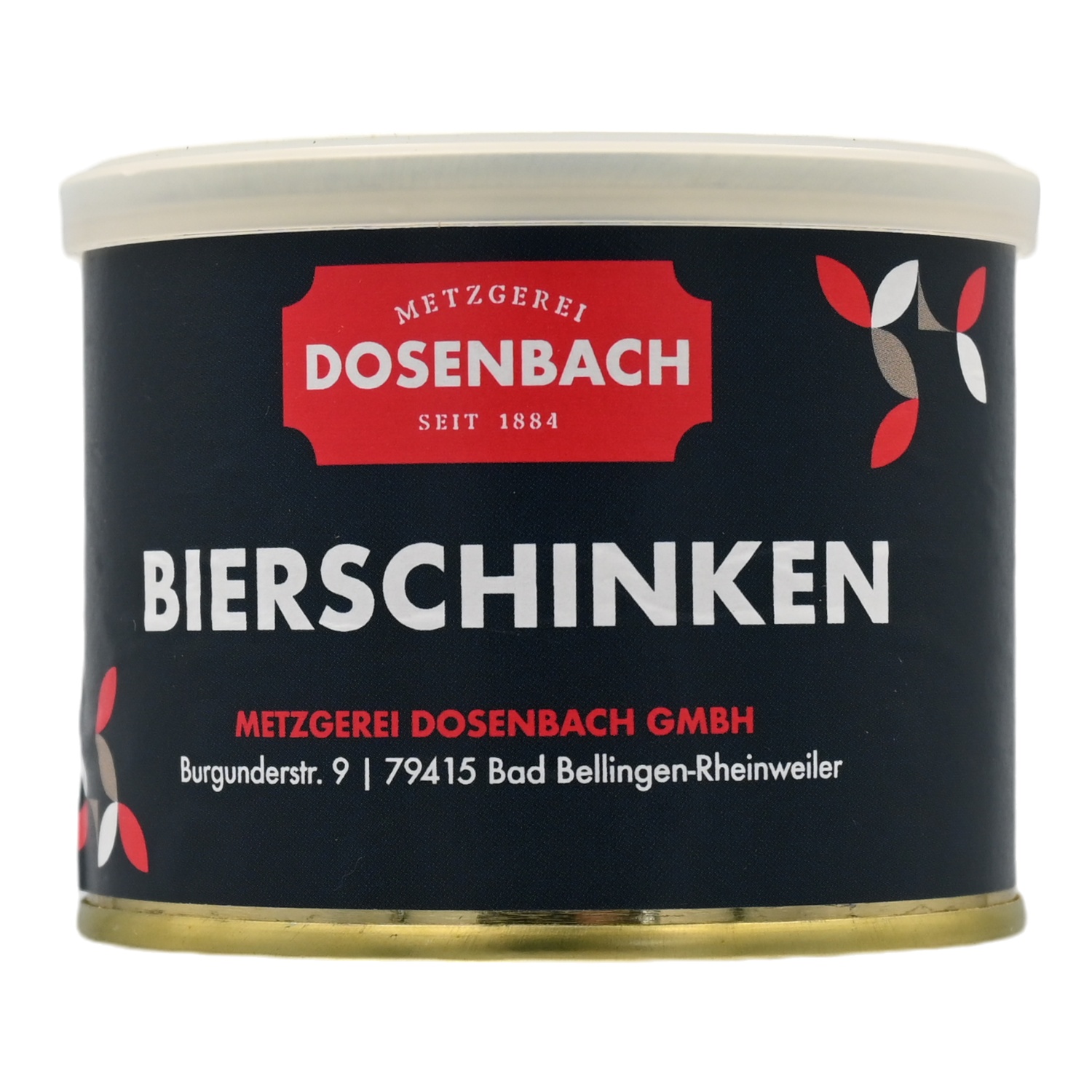 Bierschinken in der Dose, 0,190 kg, Metzgerei Dosenbach