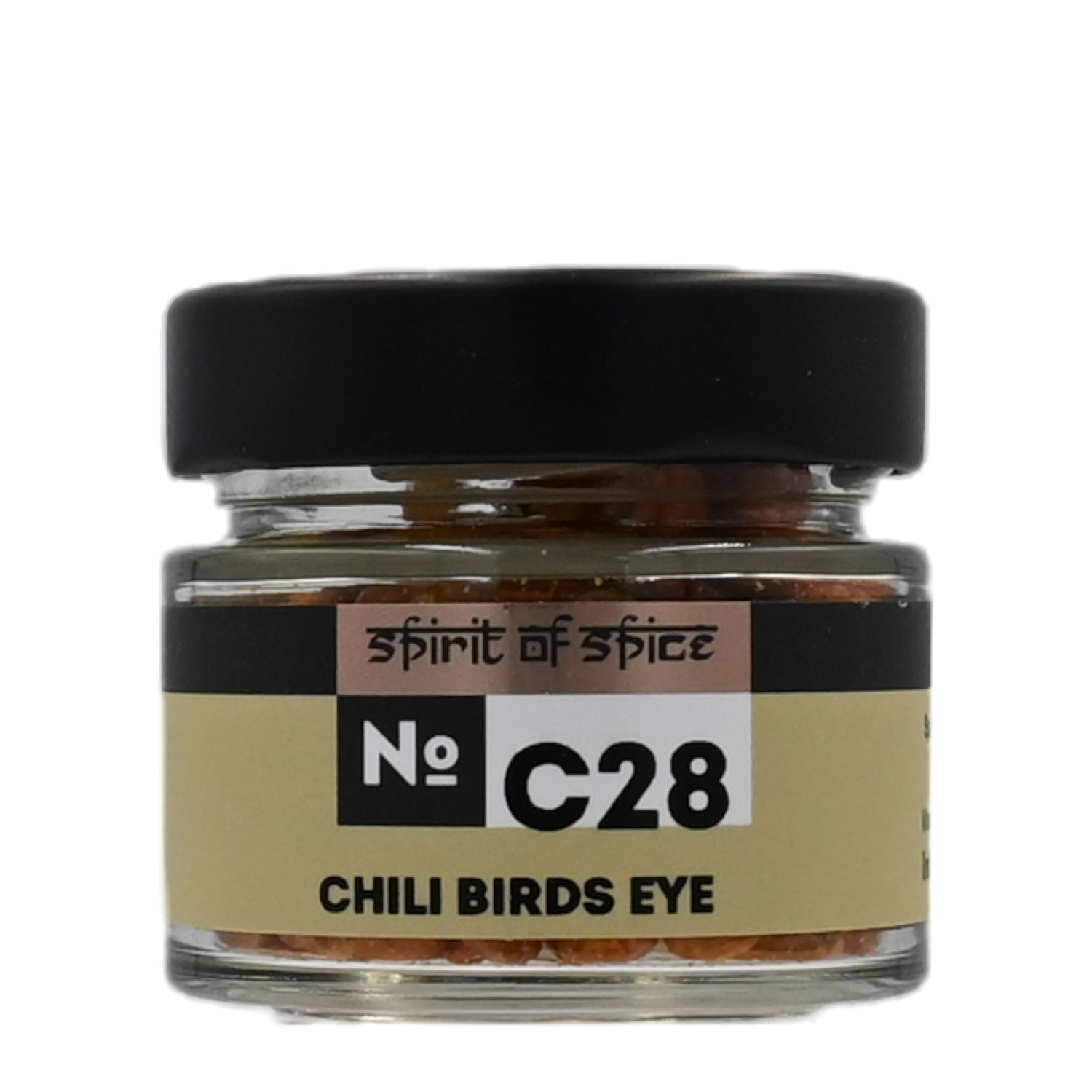 Chili "Birds Eye" ganz, No. C28, Gewürzglas, 0,015 kg, Spirit of Spice